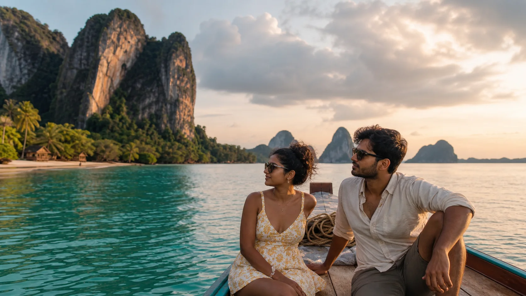 Sri Lankan woman and man experiencing Island Pulse in Thailand