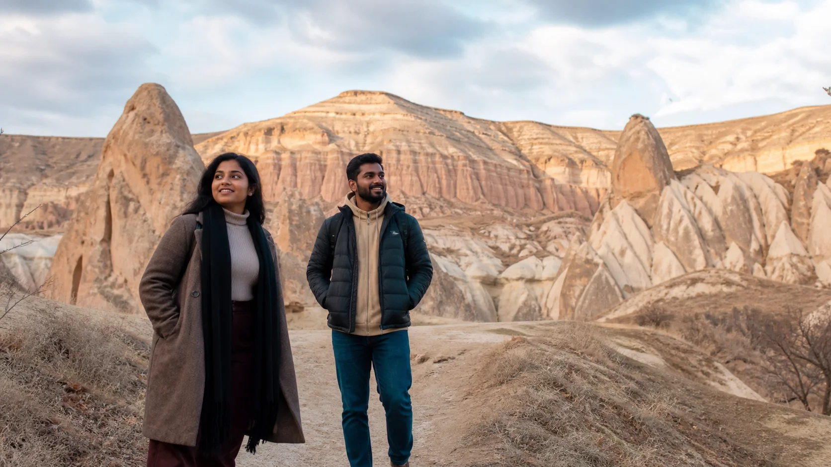 Sri Lankan woman and man experiencing Kazakhstan Social in Kazakhstan