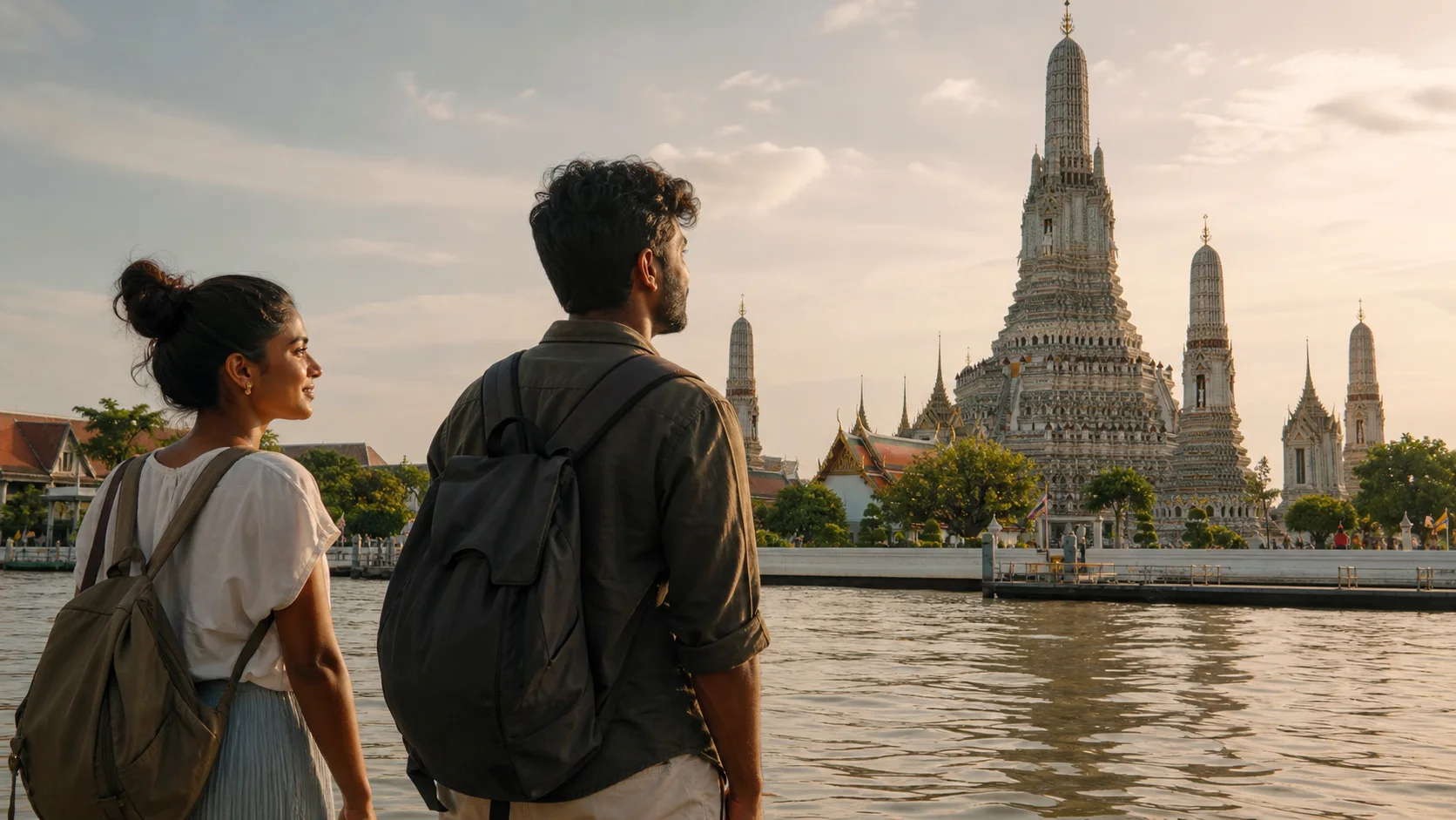 Sri Lankan woman and man experiencing Thailand Unscripted in Thailand