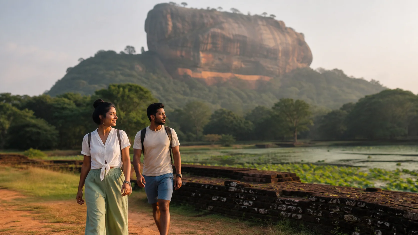 Sri Lankan woman and man experiencing Wild Sri Lanka in Sri Lanka